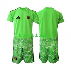 Equipación completa Niño World Cup 2026 Bélgica Portero Camiseta alternativa Manga Corta