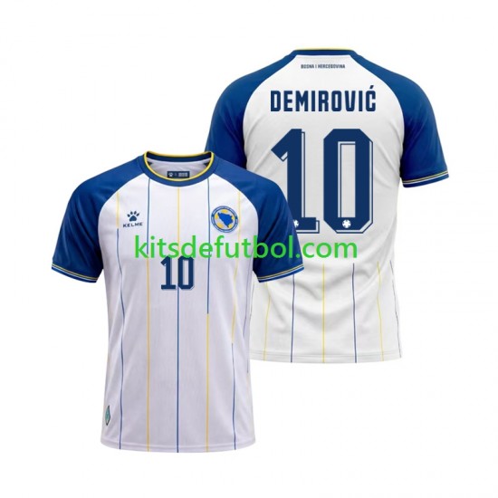 World Cup 2026 Bosnia y Herzegovina Ermedin Demirovic 10 Hombre Camiseta de visitante Manga Corta