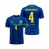World Cup 2026 Bosnia y Herzegovina Tarik Muharemovic 4 Hombre Camiseta de local Manga Corta
