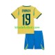 Equipación completa Niño World Cup 2026 Brasil Endrick 19 Camiseta de local Manga Corta