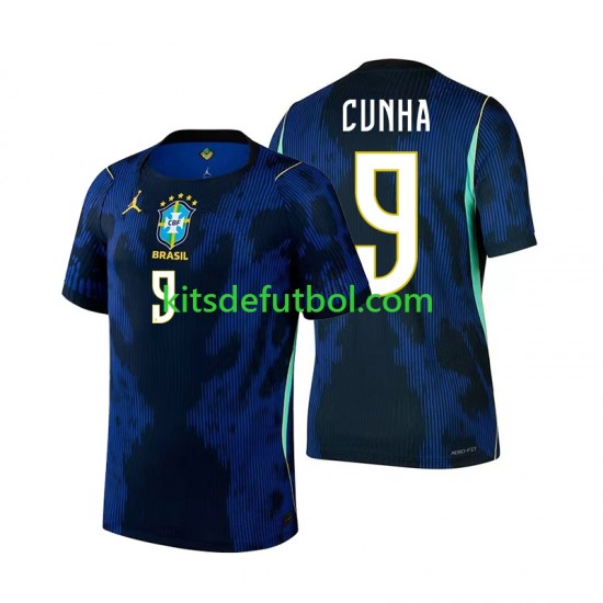 World Cup 2026 Brasil Matheus Cunha 9 Hombre Camiseta de visitante Manga Corta