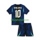 Equipación completa Niño World Cup 2026 Brasil Ronaldinho 10 Camiseta de visitante Manga Corta