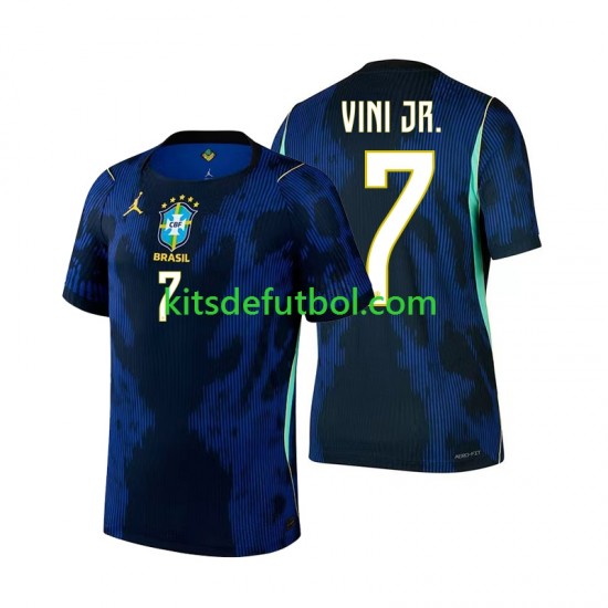 World Cup 2026 Brasil Vinicius Junior 7 Hombre Camiseta de visitante Manga Corta