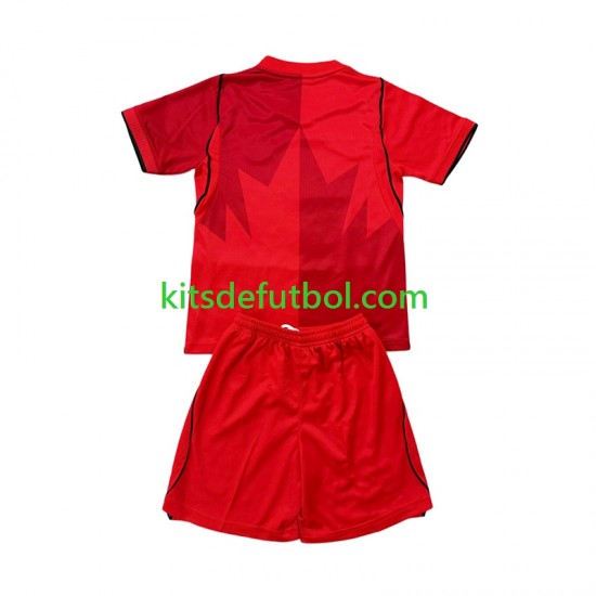 Equipación completa Niño World Cup 2026 Canadá Camiseta de local Manga Corta