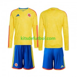 Equipación completa Niño World Cup 2026 Colombia Camiseta de local Manga Larga