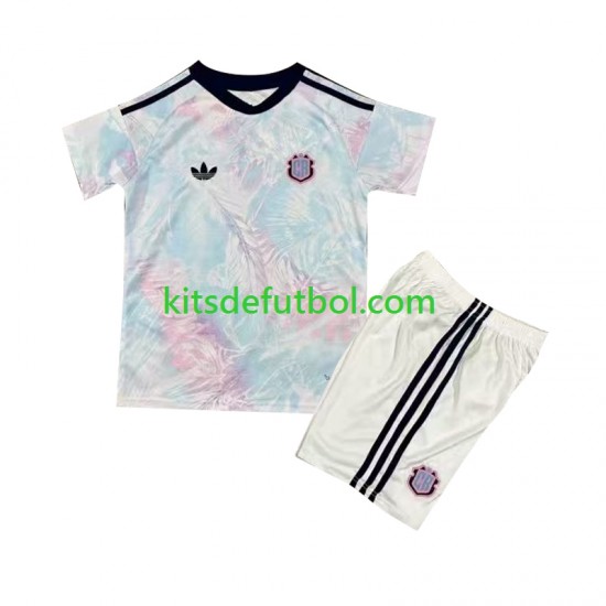 Equipación completa Niño Costa Rica 2026 Camiseta de visitante Manga Corta