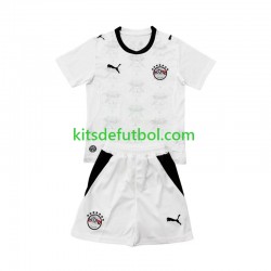 Equipación completa Niño World Cup 2026 Egipto Camiseta de visitante Manga Corta
