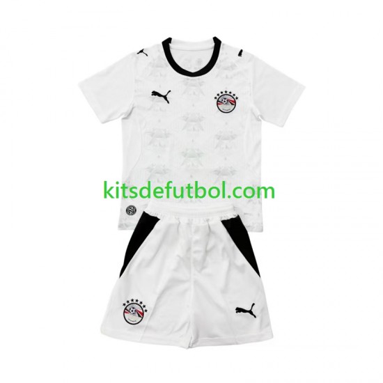 Equipación completa Niño World Cup 2026 Egipto Camiseta de visitante Manga Corta