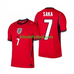 World Cup 2026 Inglaterra Bukayo Saka 7 Hombre Camiseta de visitante Manga Corta