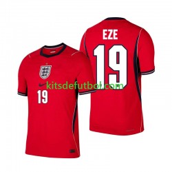 World Cup 2026 Inglaterra Eberechi Eze 19 Hombre Camiseta de visitante Manga Corta
