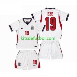 Equipación completa Niño World Cup 2026 Inglaterra Eberechi Eze 19 Camiseta de local Manga Corta