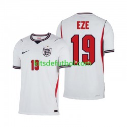 World Cup 2026 Inglaterra Eberechi Eze 19 Hombre Camiseta de local Manga Corta
