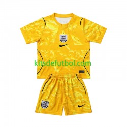 Equipación completa Niño World Cup 2026 Inglaterra Portero Camiseta Cuarta Manga Corta