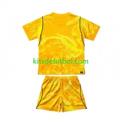 Equipación completa Niño World Cup 2026 Inglaterra Portero Camiseta Cuarta Manga Corta