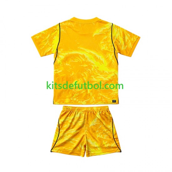 Equipación completa Niño World Cup 2026 Inglaterra Portero Camiseta Cuarta Manga Corta