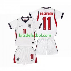 Equipación completa Niño World Cup 2026 Inglaterra Marcus Rashford 11 Camiseta de local Manga Corta