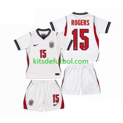 Equipación completa Niño World Cup 2026 Inglaterra Morgan Rogers 15 Camiseta de local Manga Corta