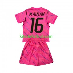 Equipación completa Niño World Cup 2026 Francia Portero Mike Maignan 16 Camiseta de visitante Manga Corta