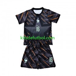 Equipación completa Niño World Cup 2026 Francia Portero Mike Maignan 16 Camiseta de local Manga Corta