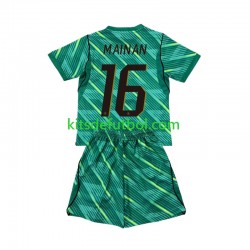 Equipación completa Niño World Cup 2026 Francia Portero Mike Maignan 16 Camiseta alternativa Manga Corta