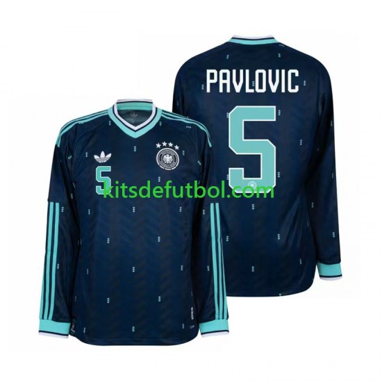 World Cup 2026 Alemania Aleksandar Pavlovic 5 Hombre Camiseta de visitante Manga Larga