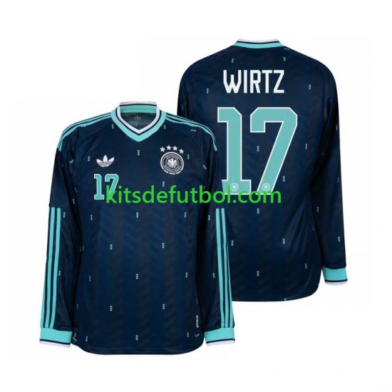 World Cup 2026 Alemania Florian Wirtz 17 Hombre Camiseta de visitante Manga Larga