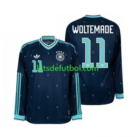 World Cup 2026 Alemania Nick Woltemade 11 Hombre Camiseta de visitante Manga Larga