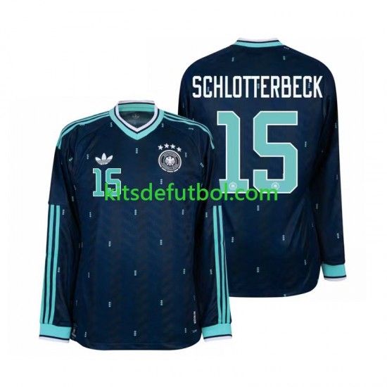 World Cup 2026 Alemania Nico Schlotterbeck 15 Hombre Camiseta de visitante Manga Larga