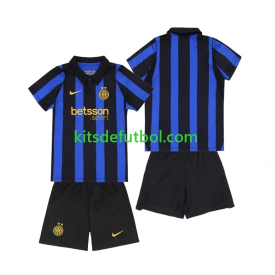 Equipación completa Niño Inter Milan Camiseta de local 2026-2027 Manga Corta