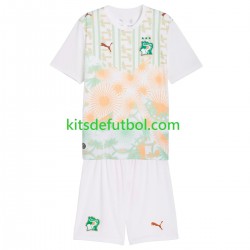 Equipación completa Niño World Cup 2026 Costa De Marfil Camiseta de visitante Manga Corta