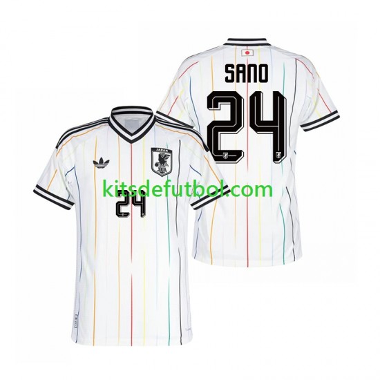 World Cup 2026 Japón Kaishu Sano 24 Hombre Camiseta de visitante Manga Corta