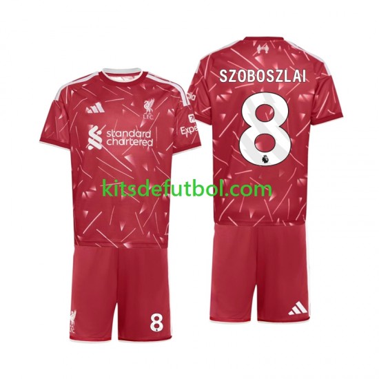 Equipación completa Niño Liverpool Dominik Szoboszlai 8 Camiseta de local 2026-2027 Manga Corta