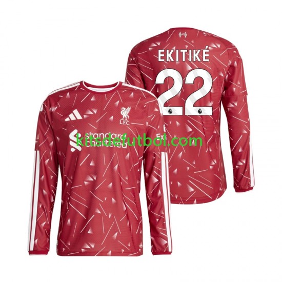 Liverpool Hugo Ekitike 22 Hombre Camiseta de local 2026-2027 Manga Larga