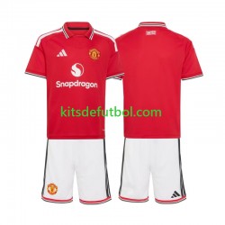 Equipación completa Niño Manchester United Camiseta de local 2026-2027 Manga Corta