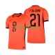 World Cup 2026 Países Bajos Frenkie de Jong 21 Hombre Camiseta de local Manga Corta