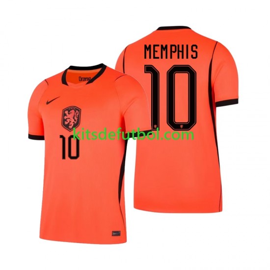 World Cup 2026 Países Bajos Memphis Depay 10 Hombre Camiseta de local Manga Corta