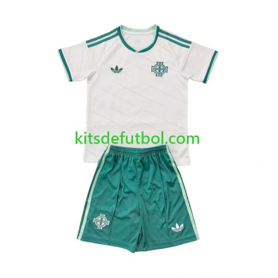 Equipación completa Niño Irlanda Del Norte 2026 Camiseta de visitante Manga Corta