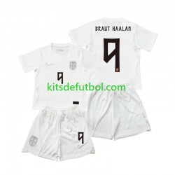 Equipación completa Niño World Cup 2026 Noruega Braut Haaland 9 Camiseta alternativa Manga Corta