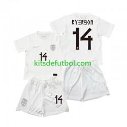 Equipación completa Niño World Cup 2026 Noruega Julian Ryerson 14 Camiseta alternativa Manga Corta