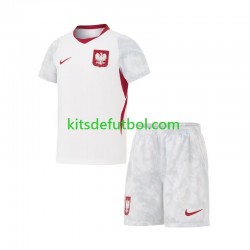 Equipación completa Niño World Cup 2026 Polonia Camiseta de local Manga Corta