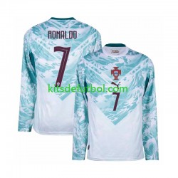 World Cup 2026 Portugal Cristiano Ronaldo 7 Hombre Camiseta de visitante Manga Larga