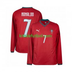 World Cup 2026 Portugal Cristiano Ronaldo 7 Hombre Camiseta de local Manga Larga
