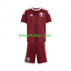 Equipación completa Niño Catar 2026 Camiseta de local Manga Corta