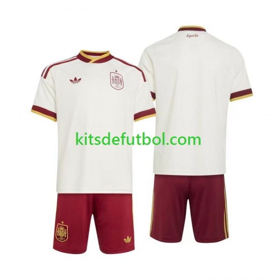 Equipación completa Niño World Cup 2026 España Camiseta de visitante Manga Corta