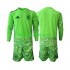 Equipación completa Niño World Cup 2026 España Portero 6th Green color Camiseta Manga Larga