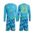 Equipación completa Niño World Cup 2026 España Portero Unai Simon 23 Camiseta de local Manga Larga