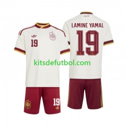 Equipación completa Niño World Cup 2026 España Lamine Yamal 19 Camiseta de visitante Manga Corta