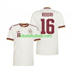 World Cup 2026 España Rodri 16 Hombre Camiseta de visitante Manga Corta