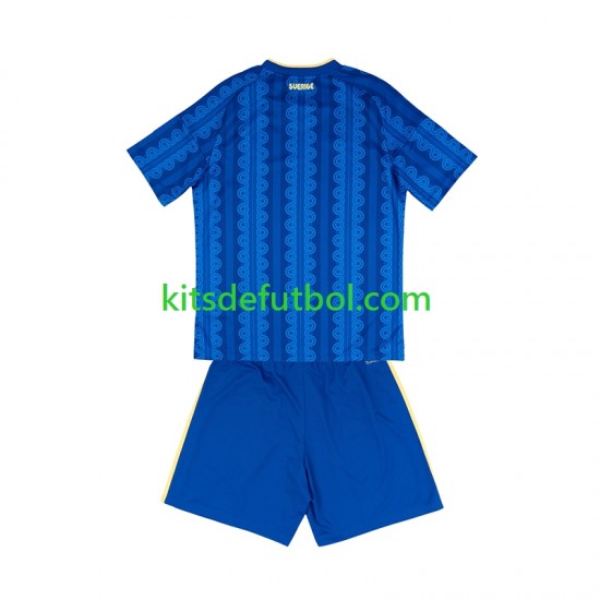 Equipación completa Niño World Cup 2026 Suecia Camiseta de visitante Manga Corta