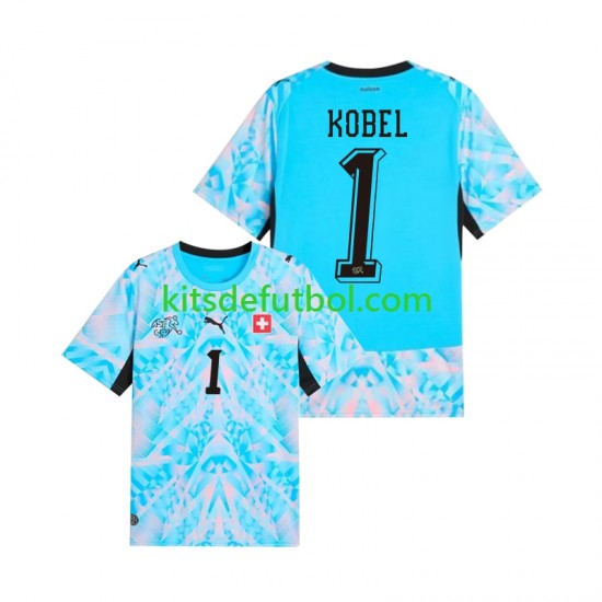 World Cup 2026 Suiza Portero Gregor Kobel 1 Hombre Camiseta de local Manga Corta